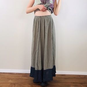 Faith by Celia Forrester Rayon Plaid Maxi Skirt